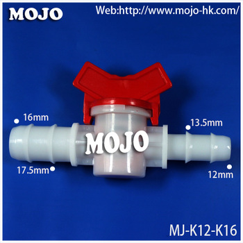 MJ K12 K16 Brabed Pipe diameter PP material water reducing valve Micro water flow Valve