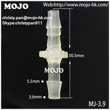 MJ-3.9 hose connector Straight hose diameter PP Transparent pvc hose