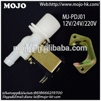 MJ PDJ01 parallel valveG3 4 12mm vertical size N C low price 2016 hot sale product 5v dc Solenoid Valve