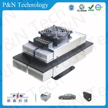 RoHS approved 48v 100w thermoelectric industrial air cooler with heat sink for telecom cabinet cooler