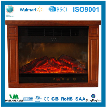 Remote Control Electric Fireplace With Touch Screen