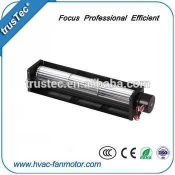 Silent tangetial cross flow fan for air conditioning
