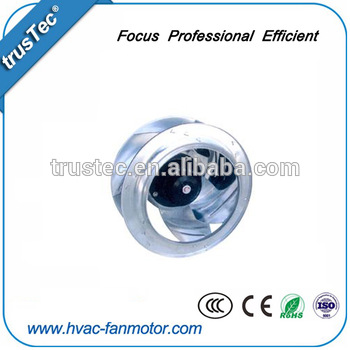 Low noise steel impeller backward centrigugal fan