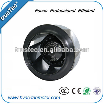 180mm backward curved fan for cooling