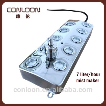 7L Per Hor Atomizer Mist Maker Stainless Steel Body Waterproof Mini Humidifier