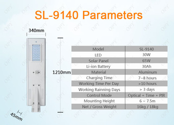 40W Solar Light Price List Outdoor Motion Sensor Post