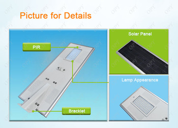 60W Led Street Light Luminaire Motion Sensor
