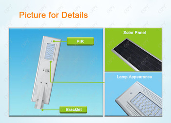 40W Solar Led Light Parts Marker Motion Sensor