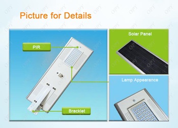 50W Solar Panel Street Pole Light