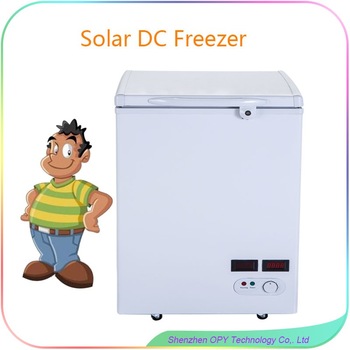 100 L top open door chest solar freezer db 90