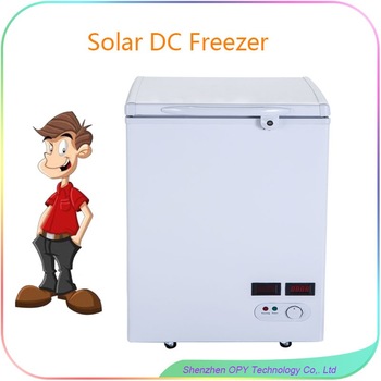 Top open door chest dc freezer 158l portable