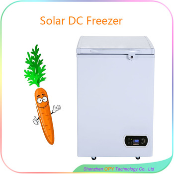 100 liter solar mini freezer 12v with ac dc