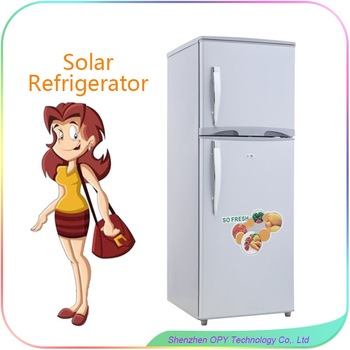 132l combo top freezer solar refrigerators