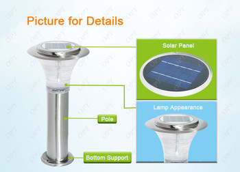 High quality outdoor solar pillar light