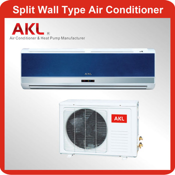 9000 btu wall split air conditioner with indoor unit and outdoor unit