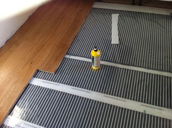 Warmly healthy useful heated floor