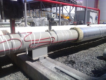 self regulating heating cables for heating tank