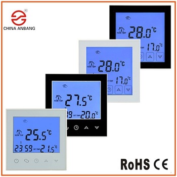 AB03H HVAC <font color='red'>Thermostat</font> Large Digital Screen 16A 220V <font color='red'>CE</font> With <font color='red'>External</font> <font color='red'>Sensor</font>