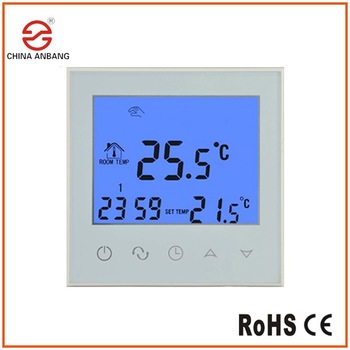 AB03H Modbus 7days <font color='red'>Programmable</font> Touch Screen <font color='red'>Water</font> <font color='red'>Floor</font> <font color='red'>Heating</font> <font color='red'>Room</font> <font color='red'>Thermostat</font>