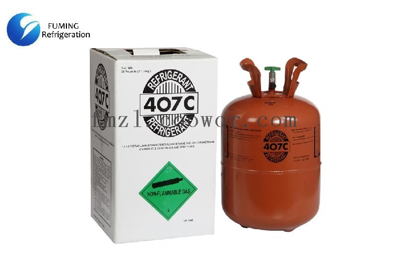 R407C refrigerant gas 25Lb/11,3kg