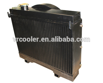 Custom copper bar plate heat exchanger for construction machinery
