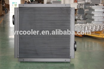 Custom made aluminum heat exchanger for loaders