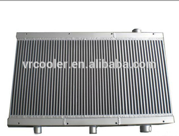 Hot selling Custom made aluminum water radiator for loaders