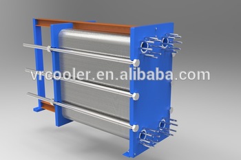 Industrial gasketed plate heat exchanger