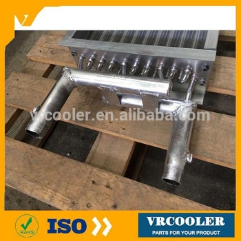 fin tube flue gas heat exchanger copper coil heat exchangers for hydraulic oil