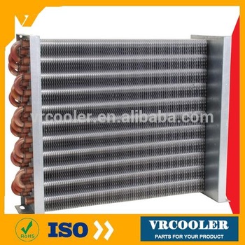 auto ac 94mm cpu radiator galvanized steel copper tube hydrophilic fin evaporator