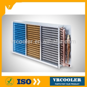 auto ac 94mm cpu radiator galvanized steel copper tube hydrophilic fin evaporator