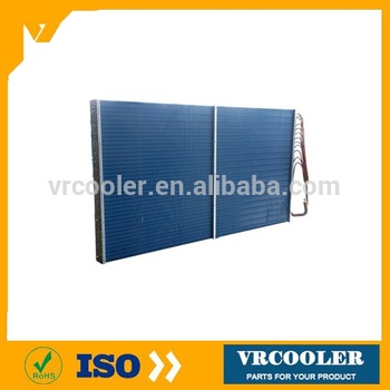 aluminium evaporator for split ac vaccum copper tube hydrophilic fin evaporator