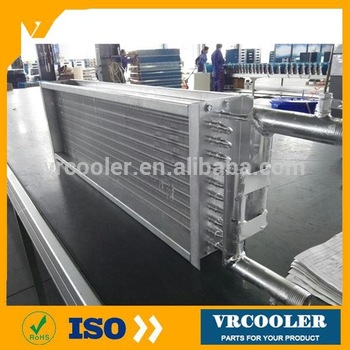 fin tube copper pipe heat exchanger top design condenser assy