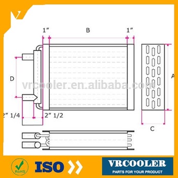 auto ac aluminium profile radiator copper heat exchanger condenser and evaporator