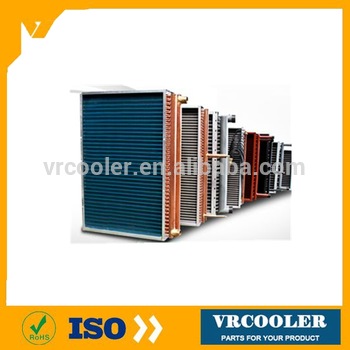 aluminium dehumidifier evaporator auto ac copper tube hydrophilic fin evaporator