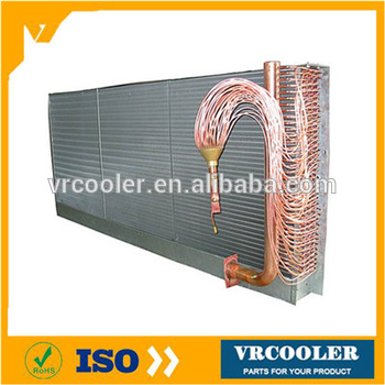 Safe air cooled copper tube condenser coil defrost evaporator