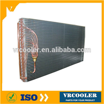 Safe air cooled copper tube condenser coil defrost evaporator