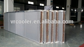 Copper tube air cooled air handing unit heat exchanger