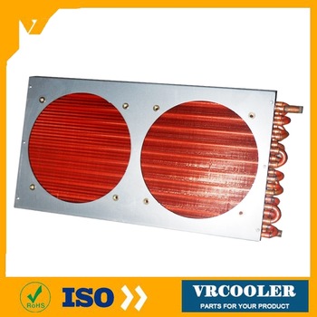 marine outdoor condensing unit commercial refrigerator copper tube air cooled condenser