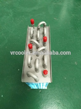 Copper tube air cooled air drier evaporator