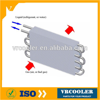 High efficiency copper tube beer cooler condenser