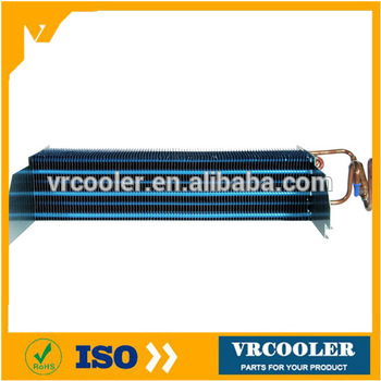 7 94 copper tube aluminum fin condenser for cabinet air conditioner