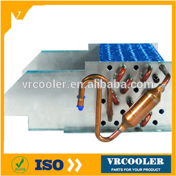 7 94 copper tube aluminum fin condenser for cabinet air conditioner