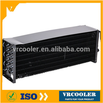 New design copper tube condenser with e coating