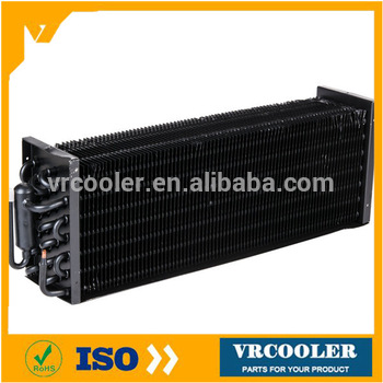 New design copper tube condenser with e coating