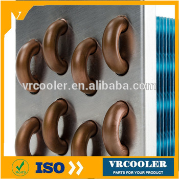 Factory make OEM finned condenser coil for refeigeration