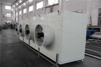 Low temperature spiral freezers heat exchanger