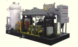 Screw Compressor Set for Negative Pressure Extraction of Oxygen-Bearing Cbm
