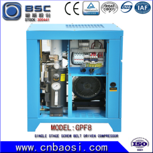 Belt Driven Screw Air Compressor (7.5kW 1.0m3/min 8Bar)