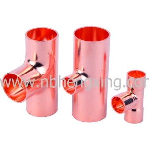 Copper Reducing Tee for Plumbing, Air Conditioning